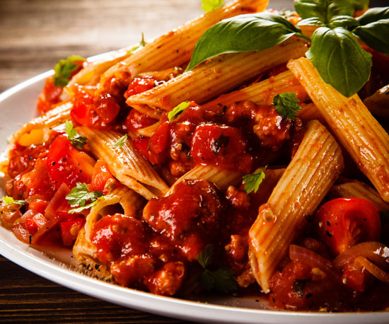 A plate of pasta