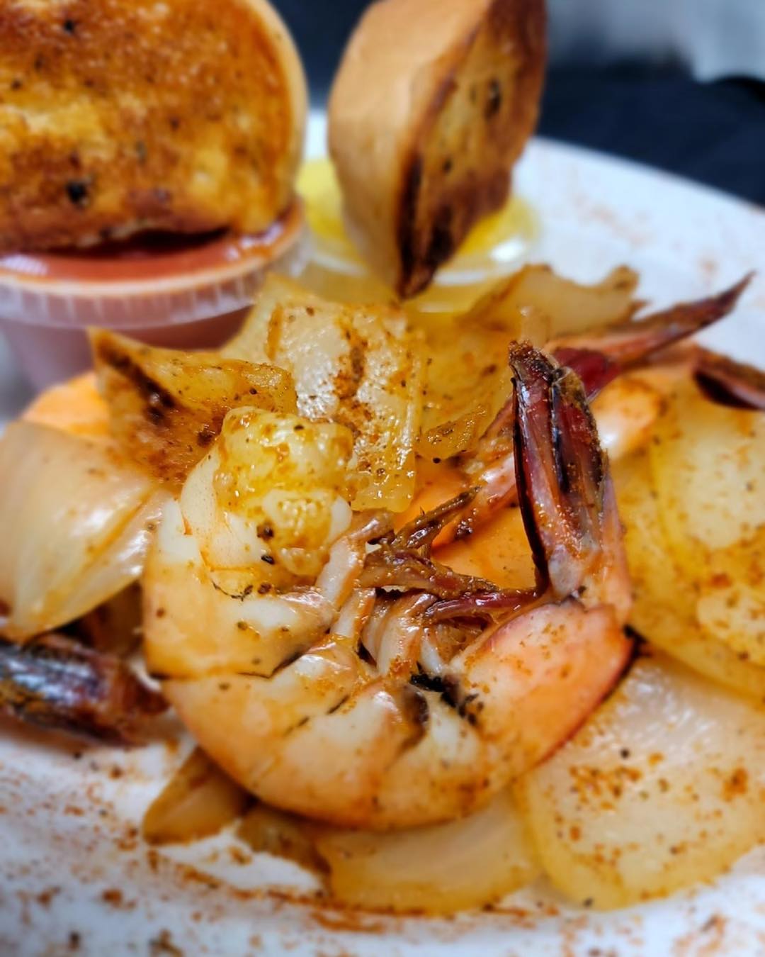 grilled shrimp on a plate