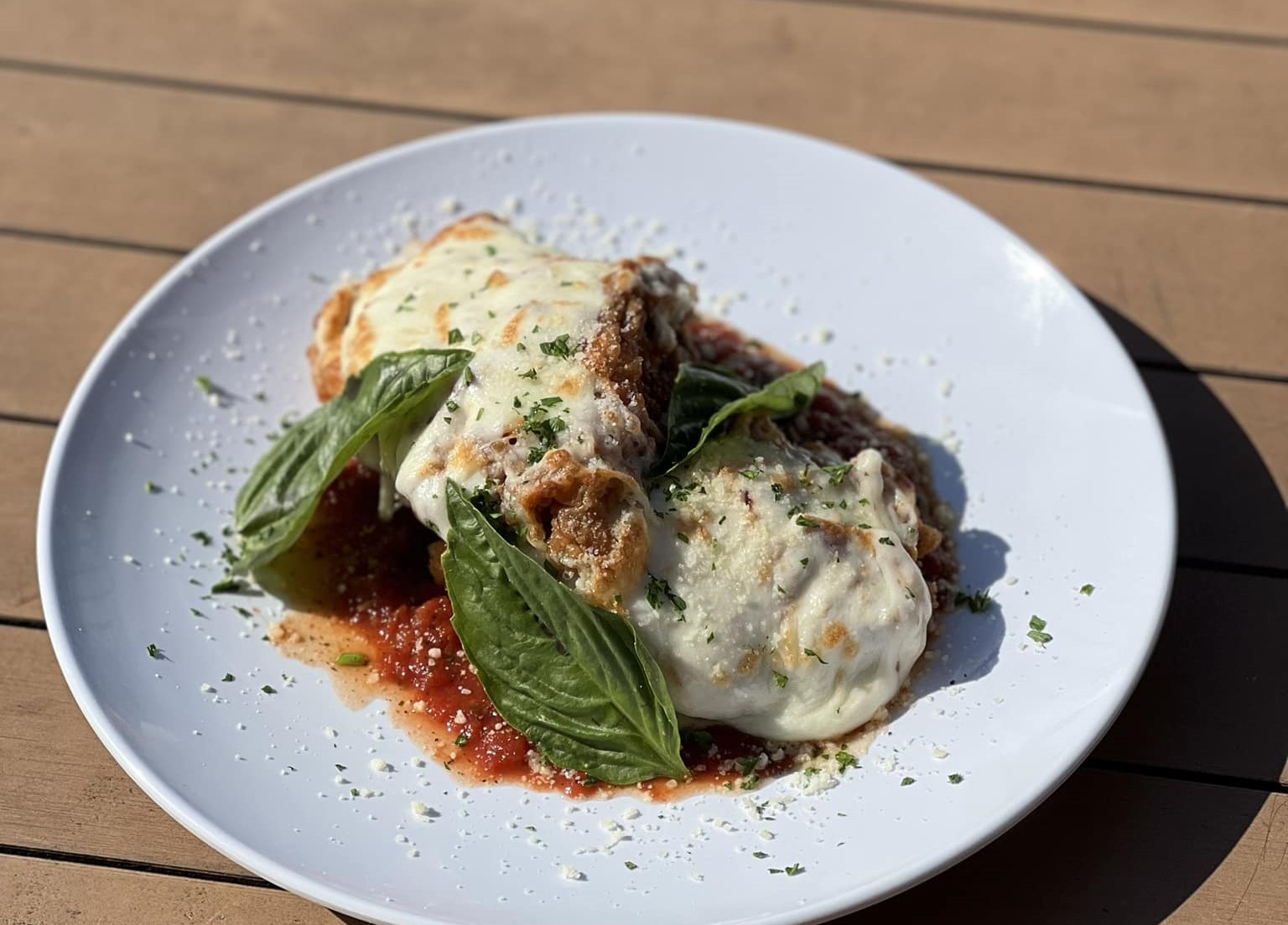 chicken parmesan on a plate