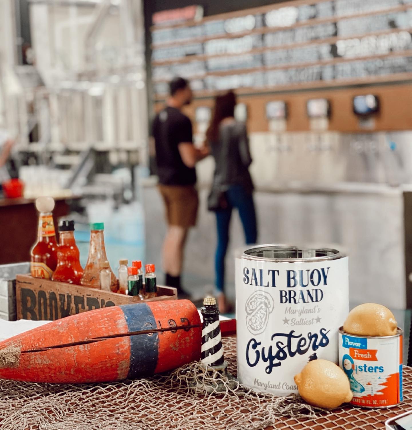 Interior of Pooles Island Brewing