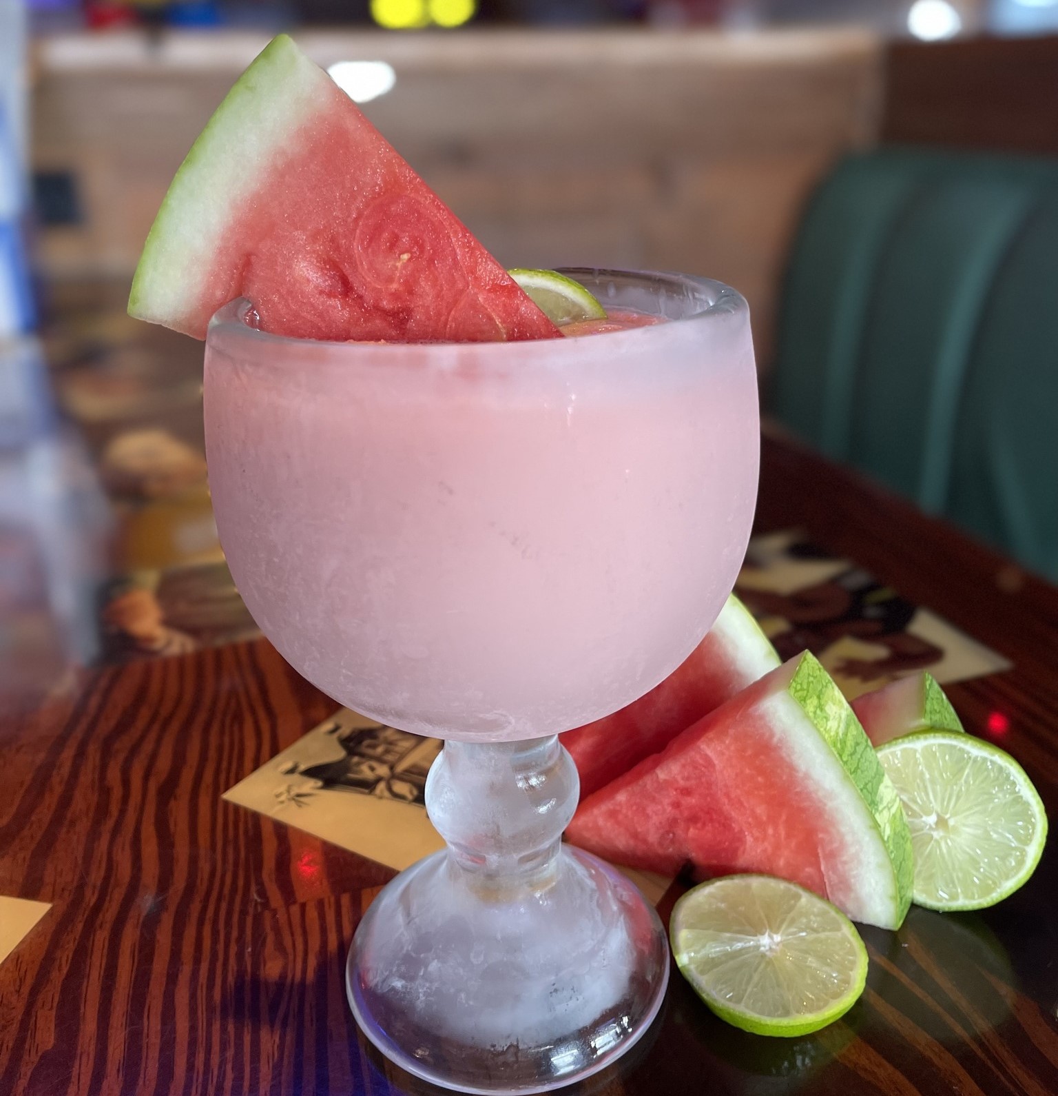 a frozen watermelon margarita