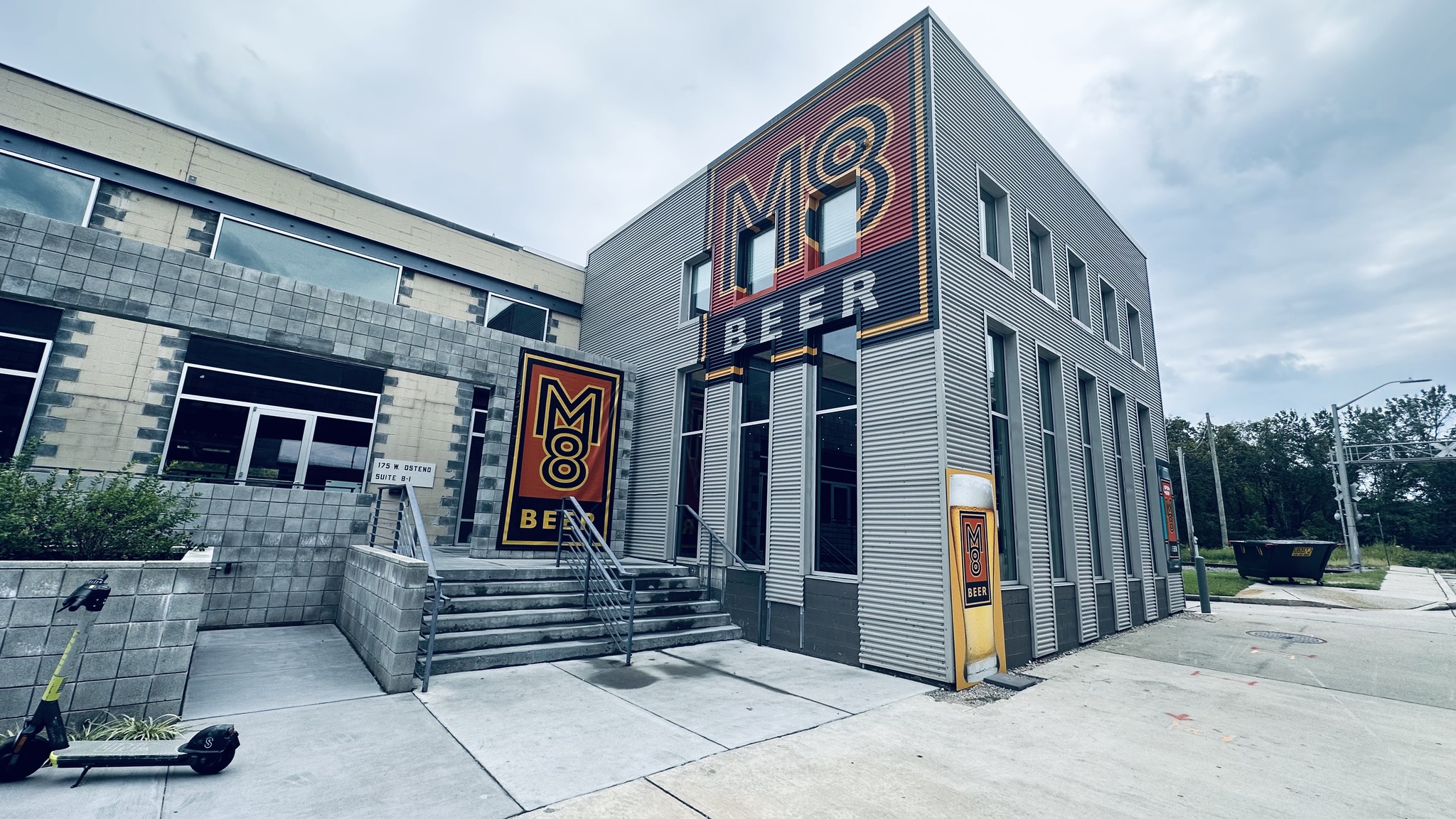 exterior of M8 Beer