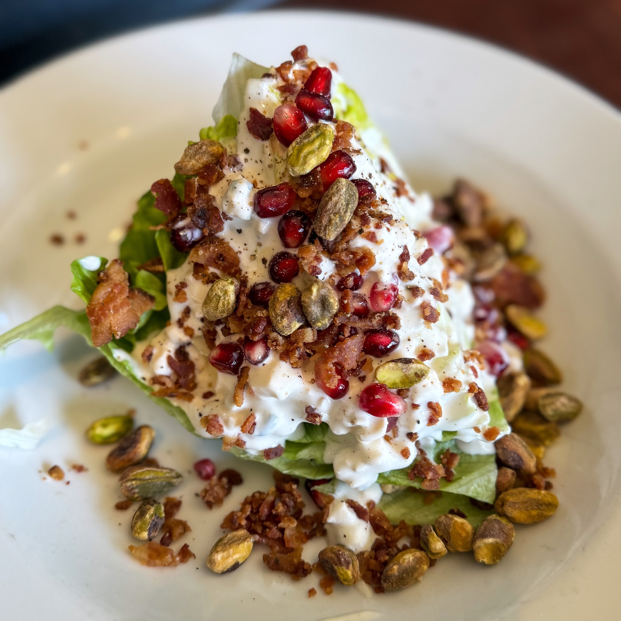 a plate of the harvest wedge (a salad)