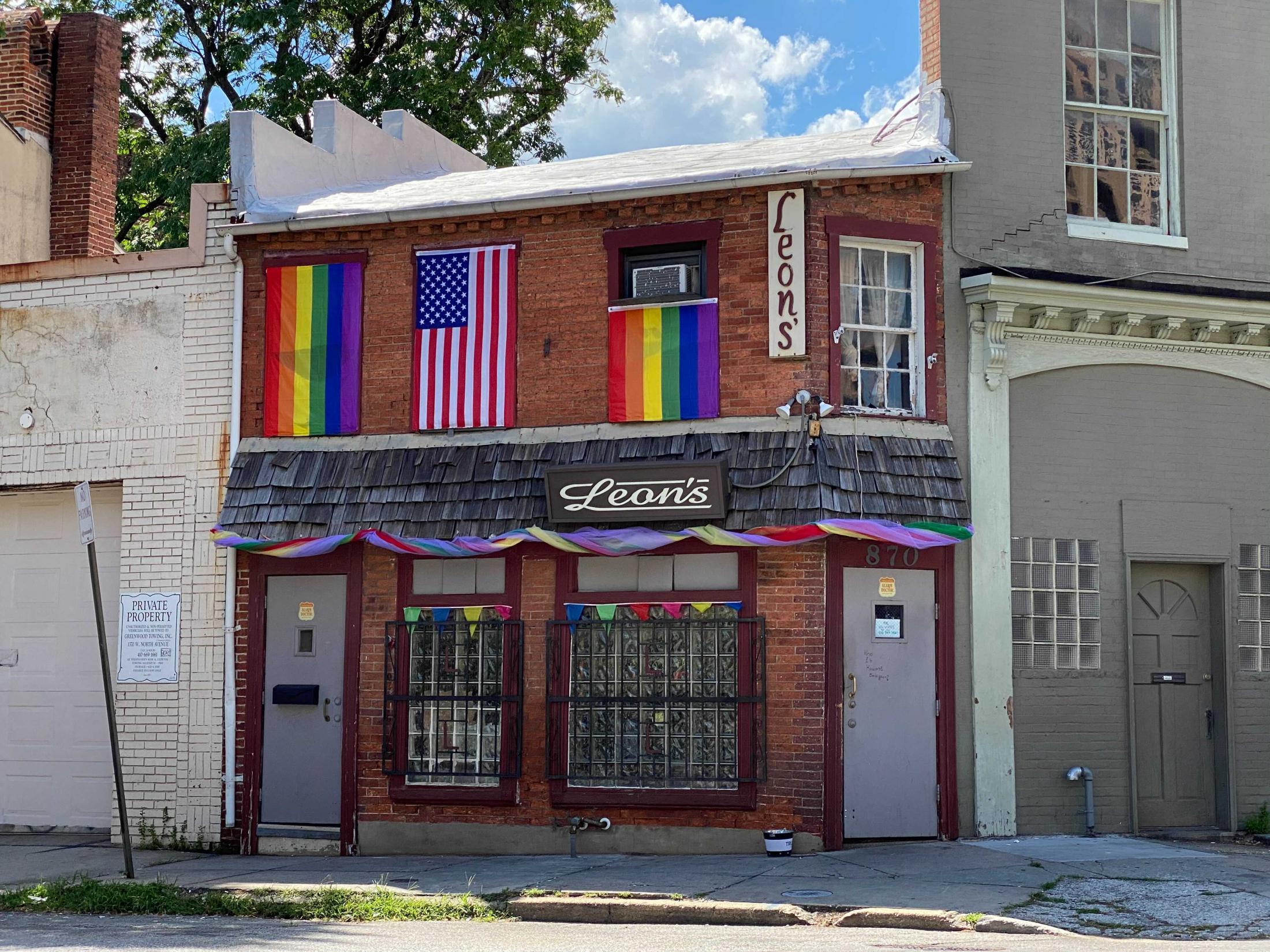 exterior of leon's of baltimore