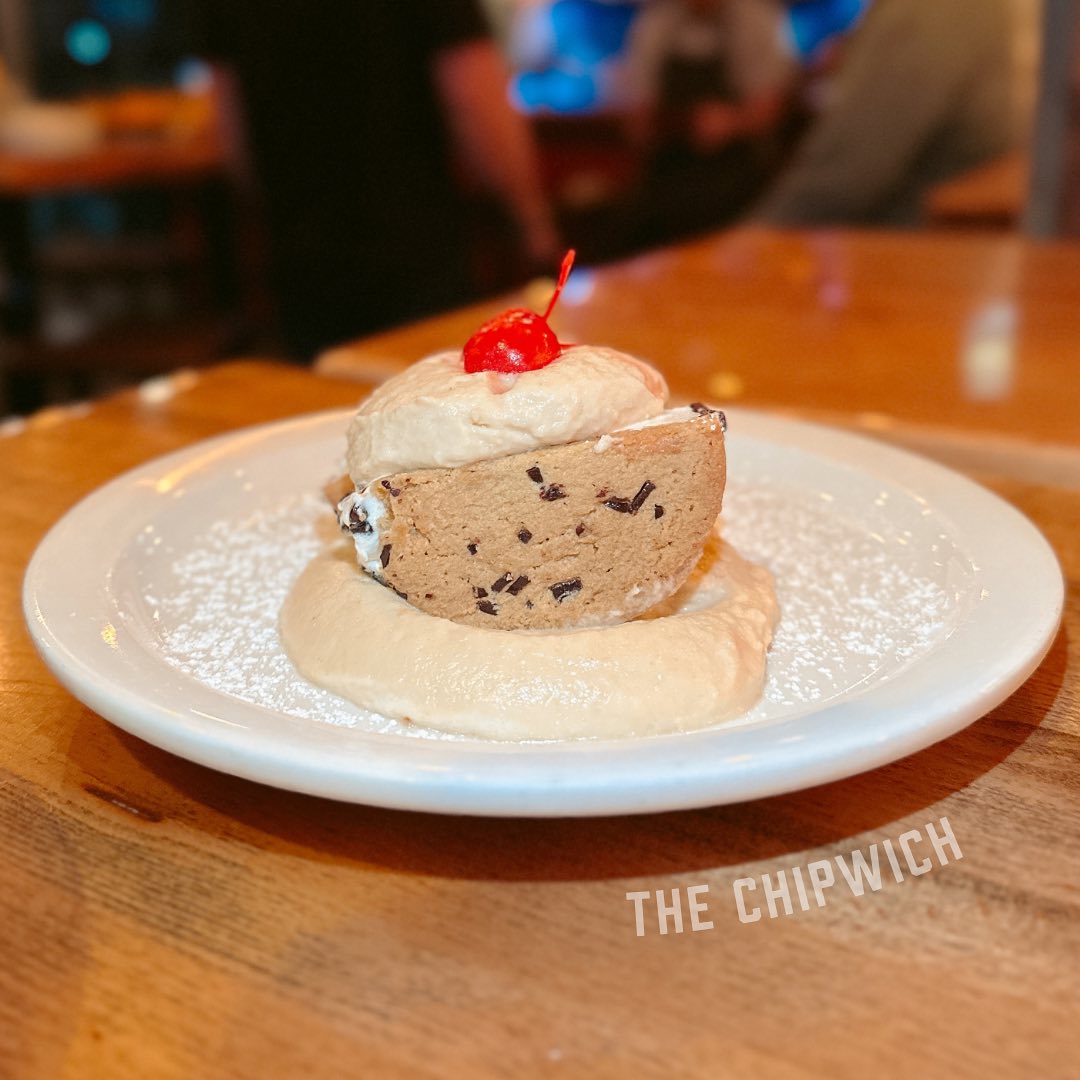 a chipwich (dessert) on a plate