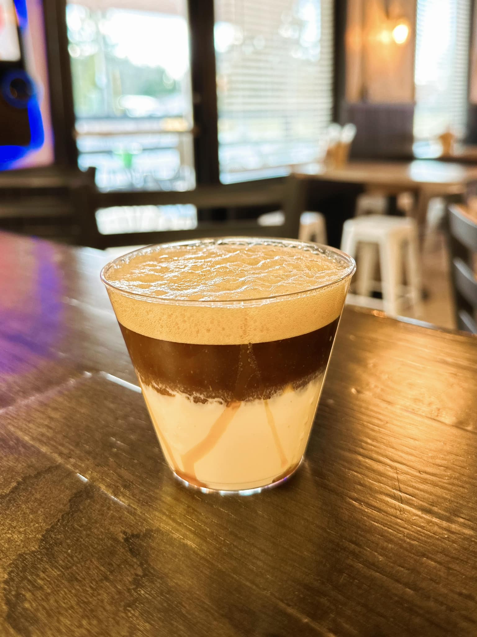 an eggnog espresso martini