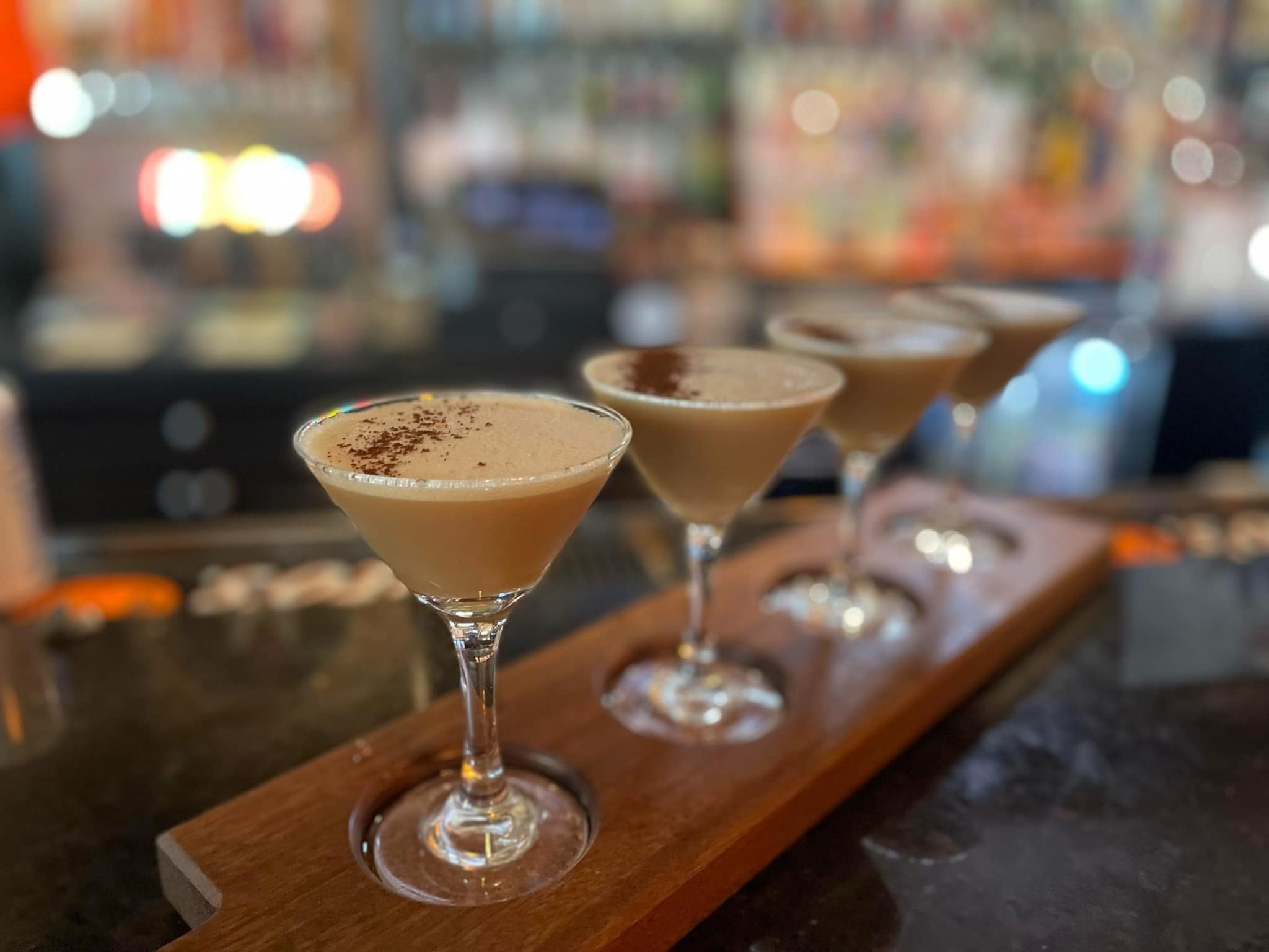 a flight of espresso martinis