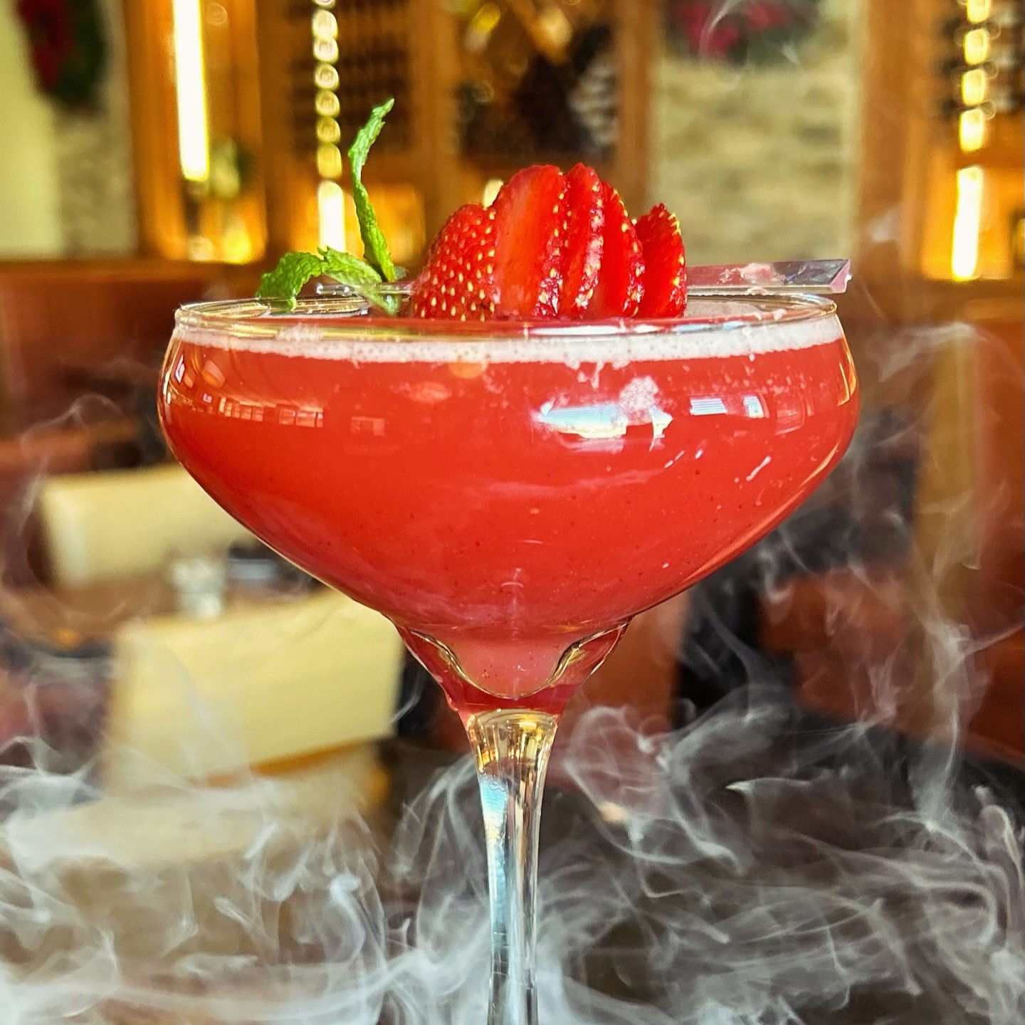 a strawberry cocktail