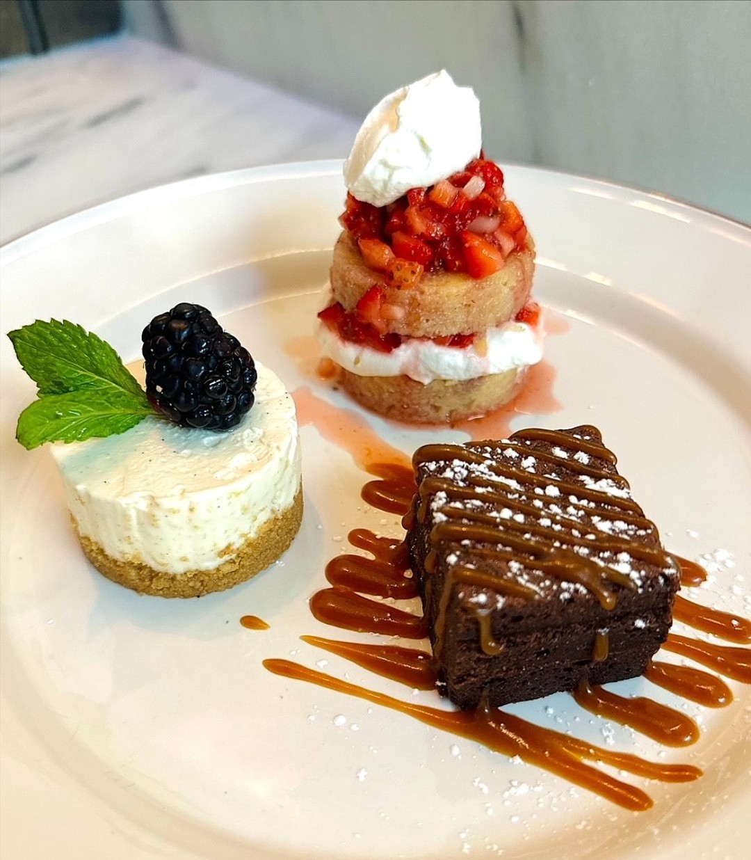 a dessert flight