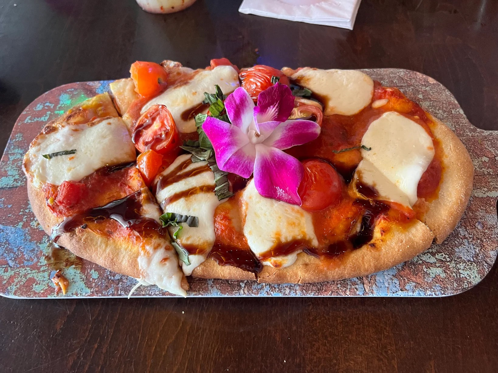 a Margherita Flatbread