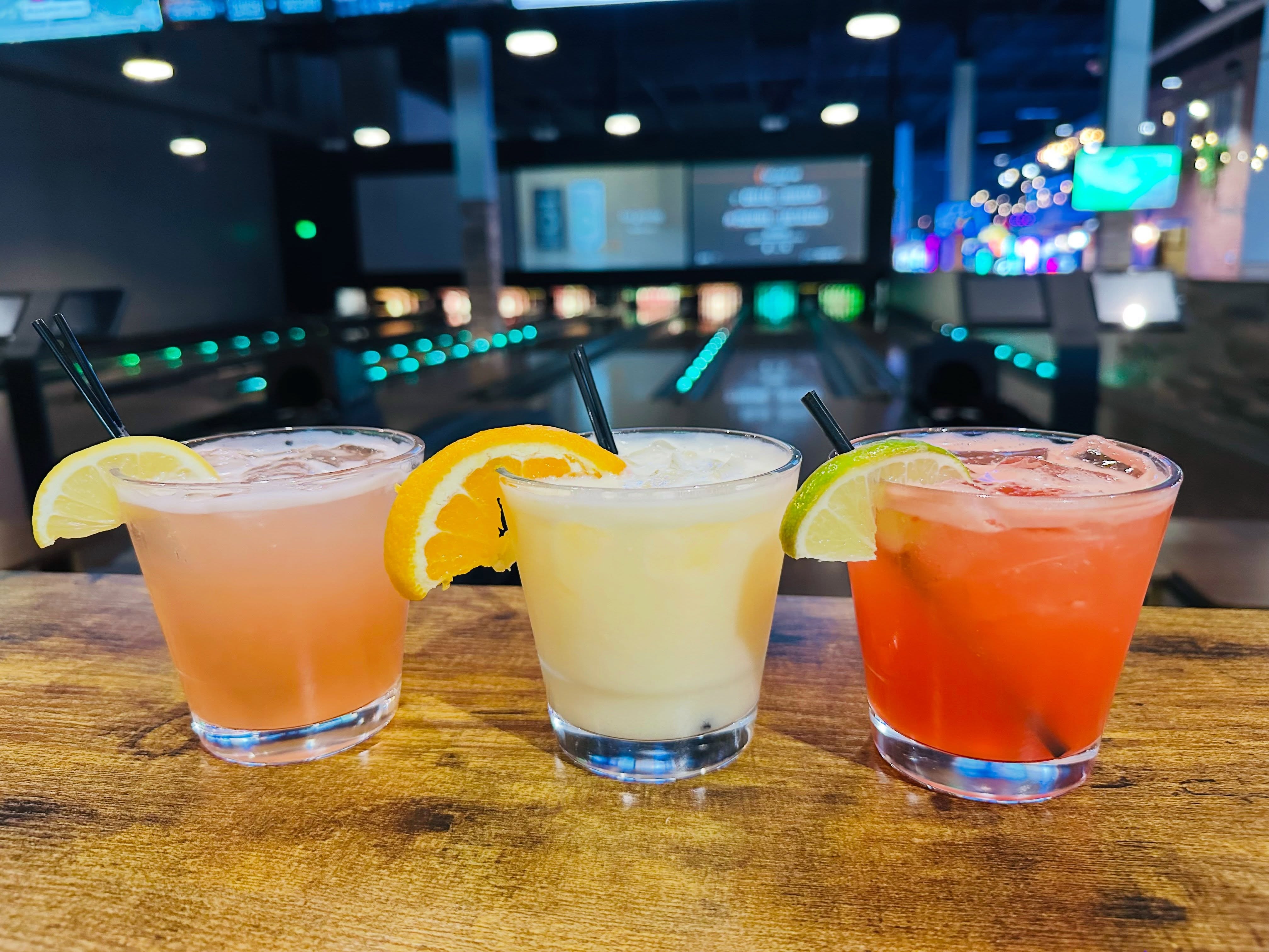 three cocktails