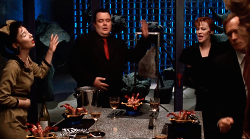 a gif of the Day-O scene in Beetlejuice